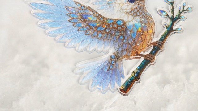 Amazon.com: Crystal Sky Bluebird Ornament, Acrylic Olygee